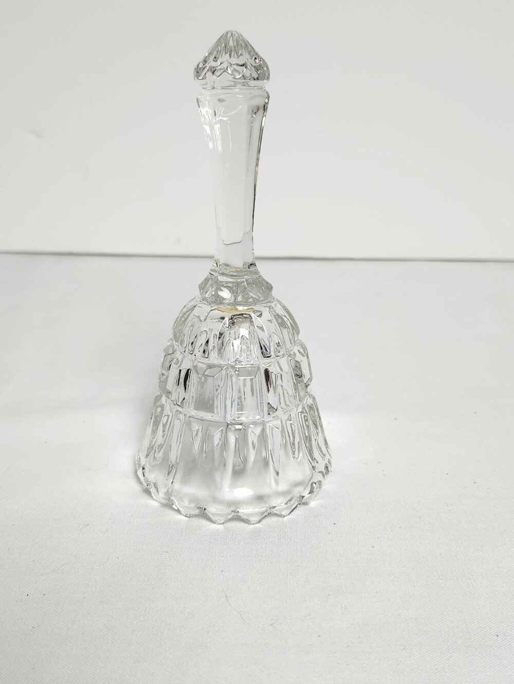 Zajecar 24% Lead Crystal Bell Made In Yugoslavia 5.25" Tall Collectible Glass